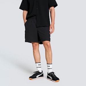 WARDROBE Essentials Men's Relaxed Fit  6" Cargo Shorts, PUMA Black, extralarge-IND